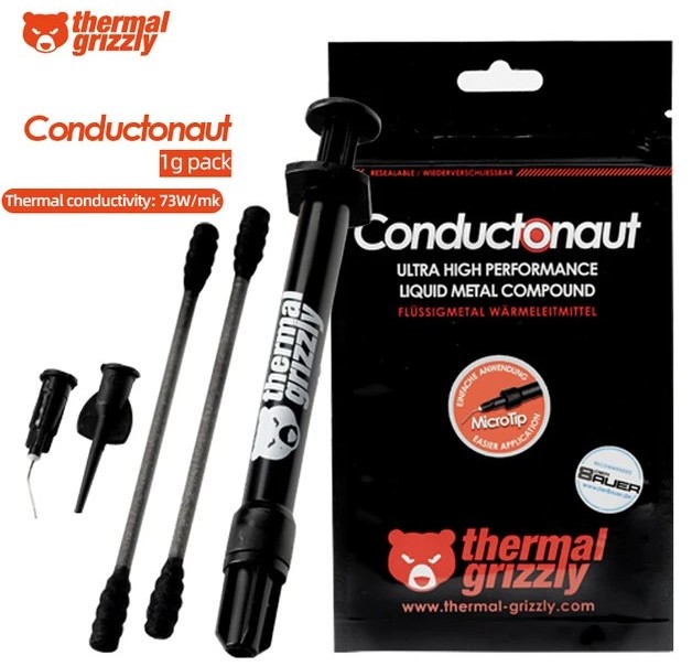 Жидкий металл Thermal Grizzly Conductonaut 